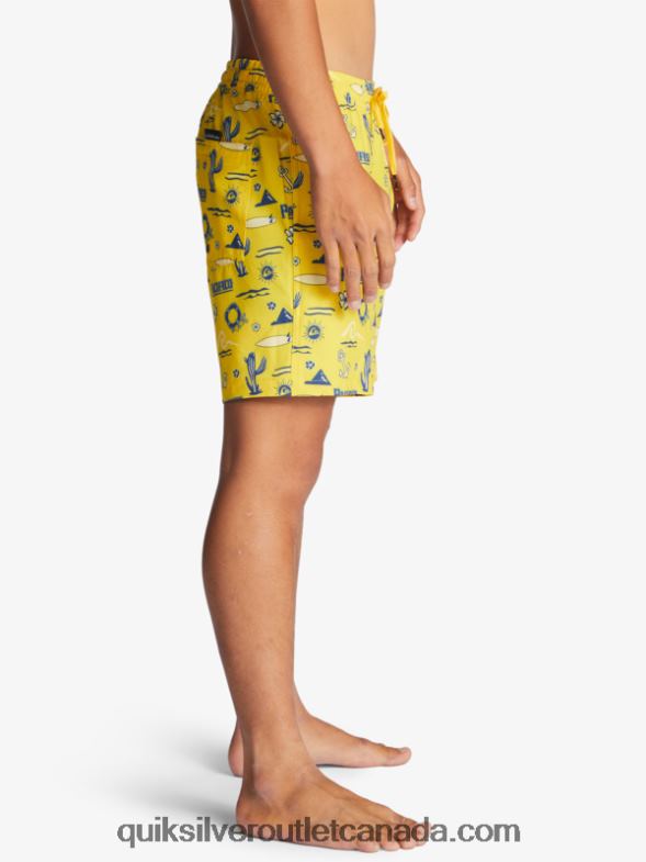 CA Quiksilver x Pacifico Men 17 Volleys yellow pacifico quik volley TX4R21763