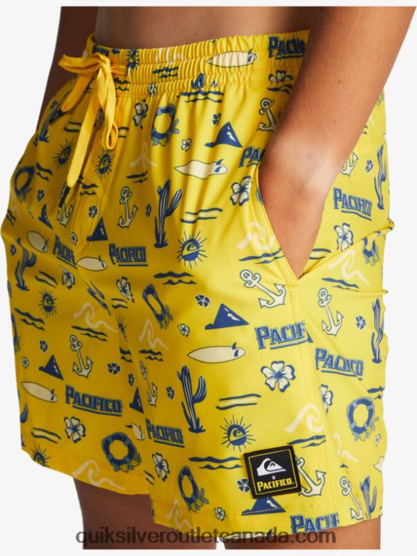 CA Quiksilver x Pacifico Men 17 Volleys yellow pacifico quik volley TX4R21763