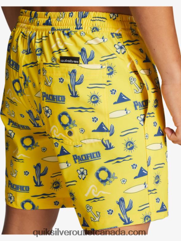 CA Quiksilver x Pacifico Men 17 Volleys yellow pacifico quik volley TX4R21763