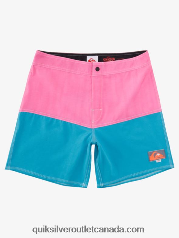 CA Quiksilver x Stranger Men Things Butt Logo 1986 17 Boardshorts lenora hills TX4R21720