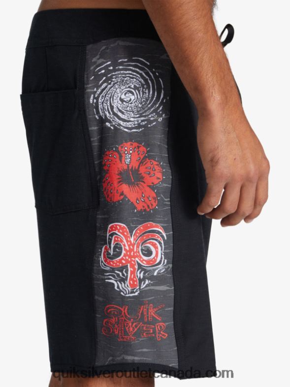 CA Quiksilver x Stranger Men Things Original Arch 1986 18 Boardshorts the upside down TX4R21786