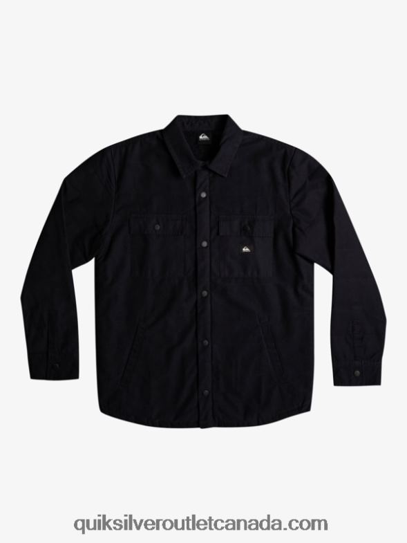 CA Quiksilver Men Downrail Canvas Chore Jacket black TX4R21568