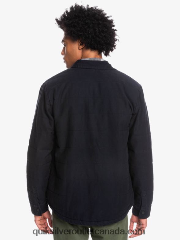 CA Quiksilver Men Downrail Canvas Chore Jacket black TX4R21568