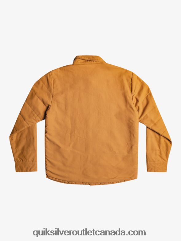 CA Quiksilver Men Downrail Canvas Chore Jacket brown sugar TX4R21567