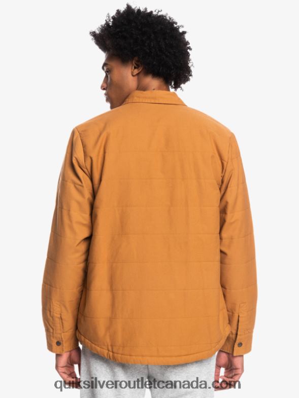 CA Quiksilver Men Downrail Canvas Chore Jacket brown sugar TX4R21567