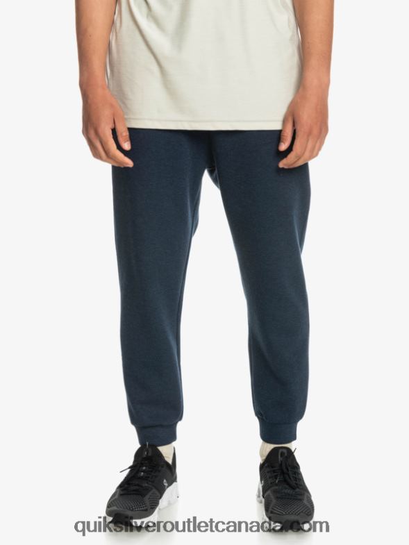 CA Quiksilver Men Step Off Fleece Joggers insignia blue heather TX4R21722