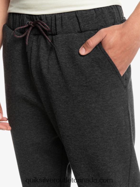 CA Quiksilver Men Step Off Fleece Joggers phantom heather TX4R21721