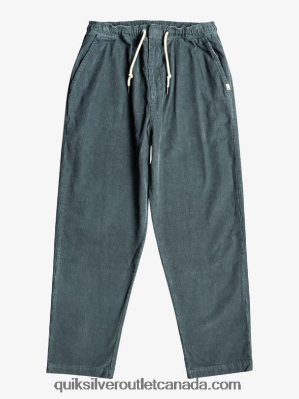 CA Quiksilver Men Cord Beach Cruiser Corduroy Pants dark slate TX4R2921