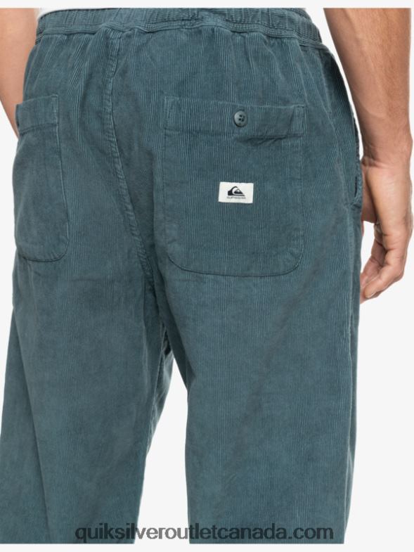 CA Quiksilver Men Cord Beach Cruiser Corduroy Pants dark slate TX4R2921
