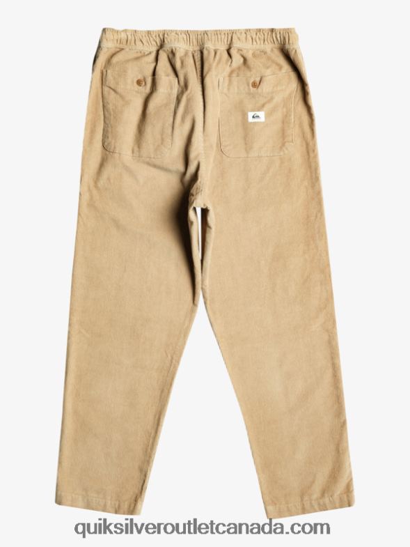 CA Quiksilver Men Cord Beach Cruiser Corduroy Pants plage TX4R2920