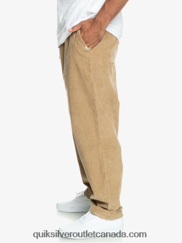 CA Quiksilver Men Cord Beach Cruiser Corduroy Pants plage TX4R2920