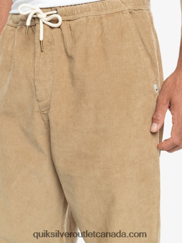 CA Quiksilver Men Cord Beach Cruiser Corduroy Pants plage TX4R2920