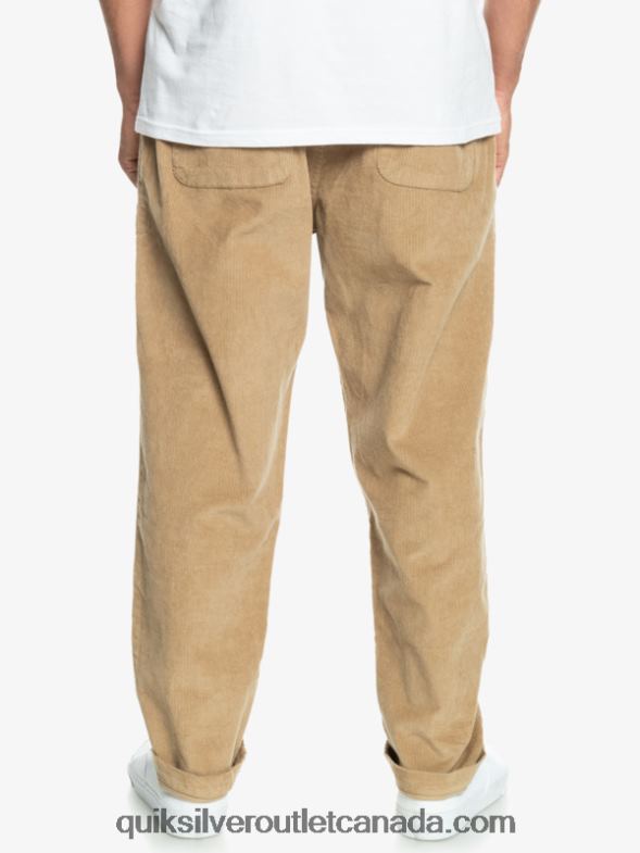CA Quiksilver Men Cord Beach Cruiser Corduroy Pants plage TX4R2920