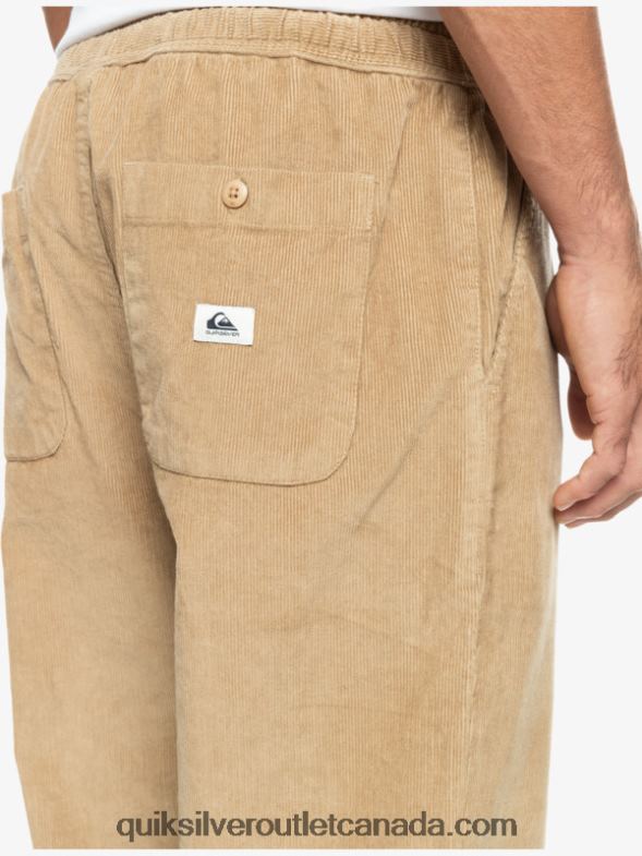 CA Quiksilver Men Cord Beach Cruiser Corduroy Pants plage TX4R2920