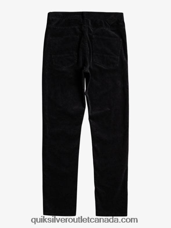 CA Quiksilver Men Kracker Cord Corduroy Pants black TX4R21546