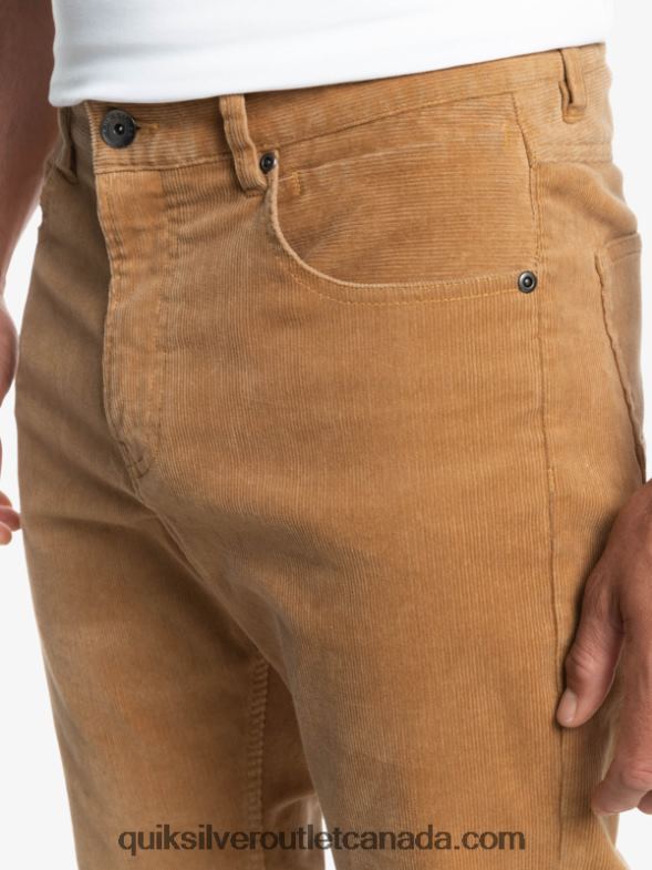 CA Quiksilver Men Kracker Cord Corduroy Pants plage TX4R21550