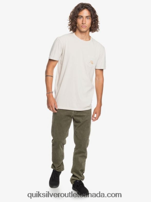 CA Quiksilver Men Kracker Straight Fit Corduroy Pants kalamata TX4R21606