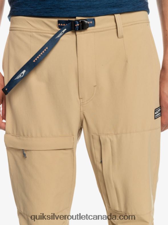 CA Quiksilver Men Sea Bed Cargo Pants tannin TX4R21846