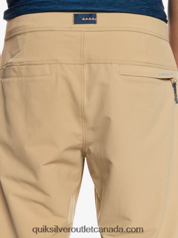 CA Quiksilver Men Sea Bed Cargo Pants tannin TX4R21846