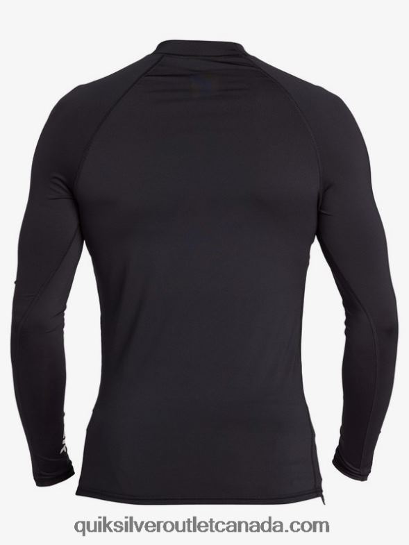 CA Quiksilver Men All Time Long Sleeve UPF 50 Rashguard black TX4R21430