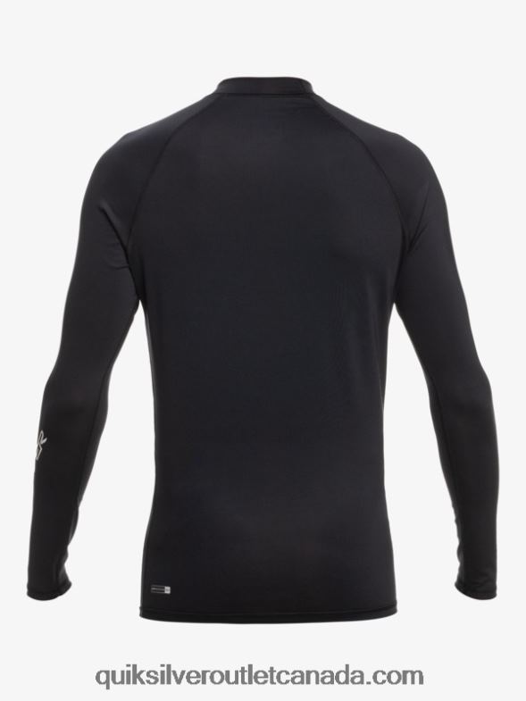 CA Quiksilver Men All Time Long Sleeve UPF 50 Rashguard black TX4R2817