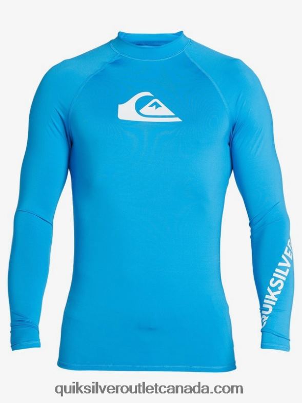CA Quiksilver Men All Time Long Sleeve UPF 50 Rashguard blithe TX4R21431