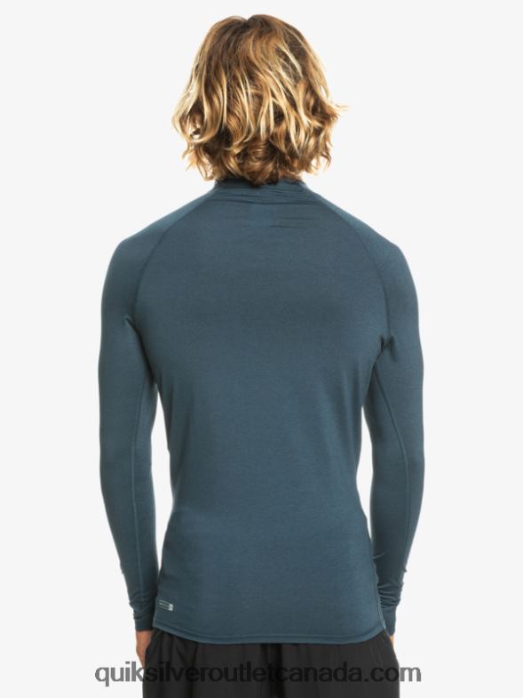 CA Quiksilver Men All Time Long Sleeve UPF 50 Rashguard navy blazer heather TX4R2820