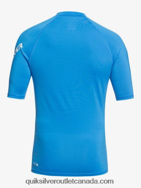 CA Quiksilver Men All Time Short Sleeve UPF 50 Rashguard blithe TX4R21259