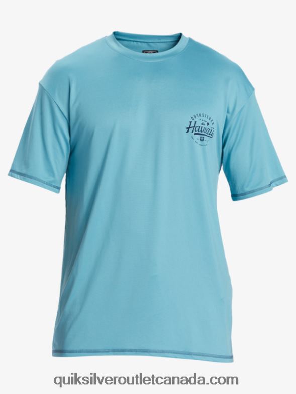 CA Quiksilver Men Hawaii Big Bite UPF 50 Short Sleeve Surf Tee delphinium blue TX4R2880