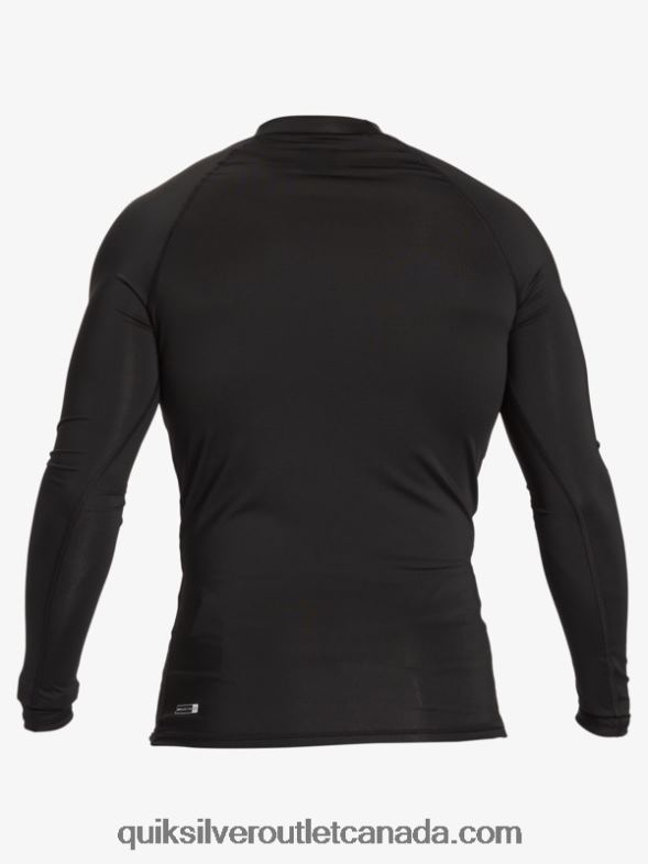 CA Quiksilver Men Hawaii Double Down UPF 50 Long Sleeve Surf Tee black TX4R21105