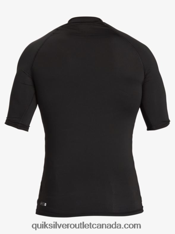 CA Quiksilver Men Hawaii Double Down UPF 50 Short Sleeve Surf Tee black TX4R21170
