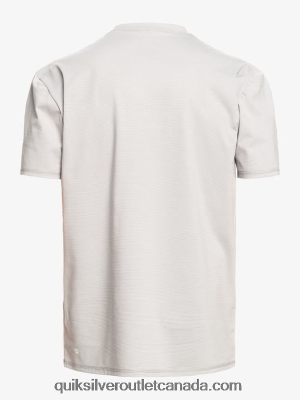 CA Quiksilver Men Heritage Heather Short Sleeve UPF 50 Surf T-Shirt sleet heather TX4R21134