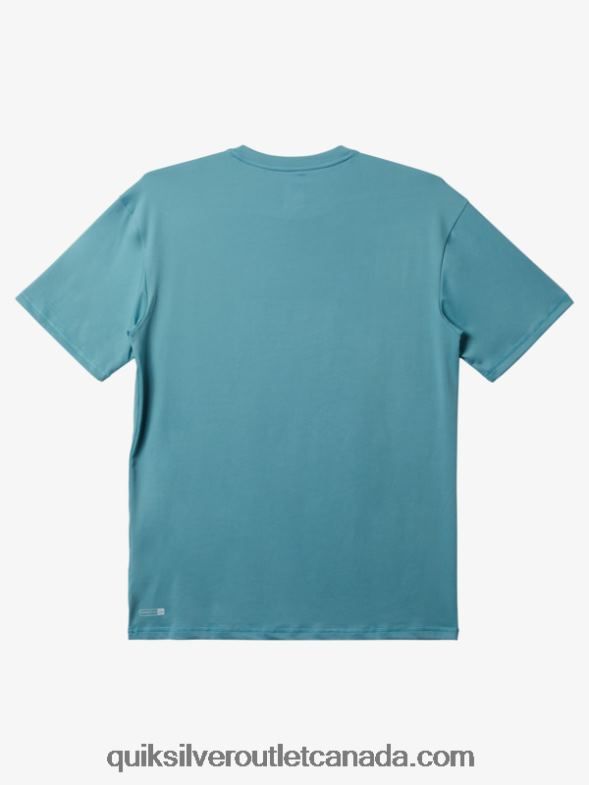 CA Quiksilver Men Mix Session UPF 50 Short Sleeve Surf Tee cameo blue TX4R2314