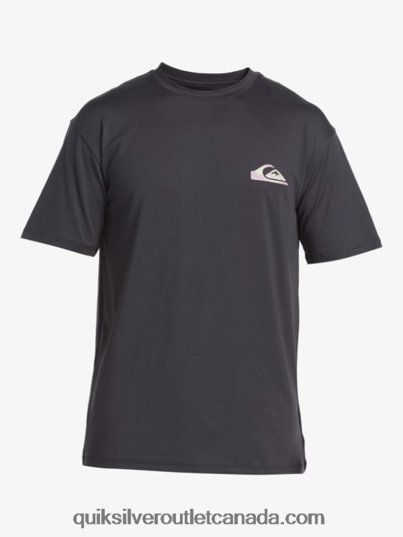 CA Quiksilver Men Mix Session UPF 50 Short Sleeve Surf Tee tarmac TX4R2316