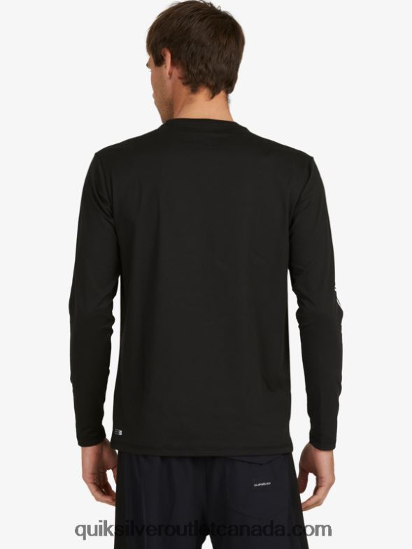 CA Quiksilver Men Omni Session Long Sleeve Upf 50 Surf T-Shirt black TX4R2406
