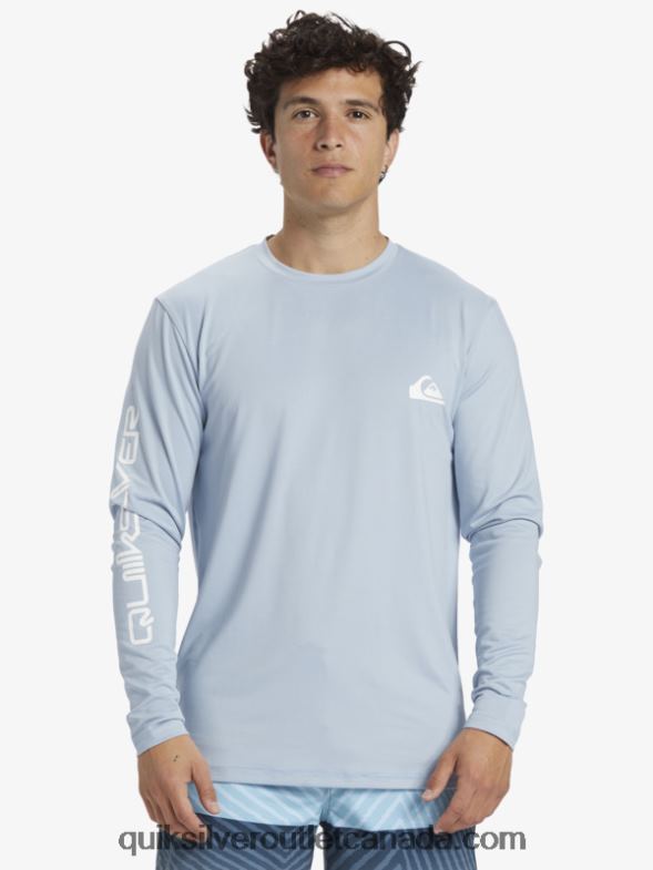 CA Quiksilver Men Omni Session Long Sleeve Upf 50 Surf T-Shirt celestial blue TX4R2404