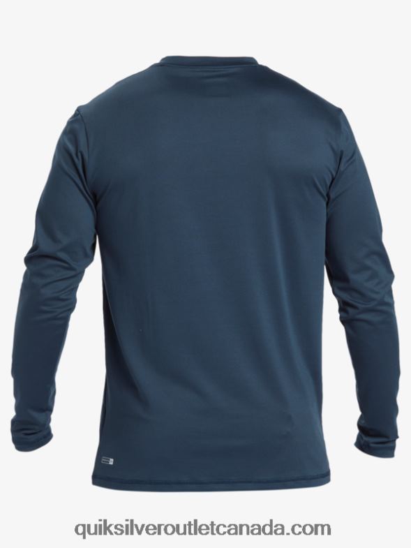 CA Quiksilver Men Omni Session Long Sleeve Upf 50 Surf T-Shirt midnight navy TX4R2405