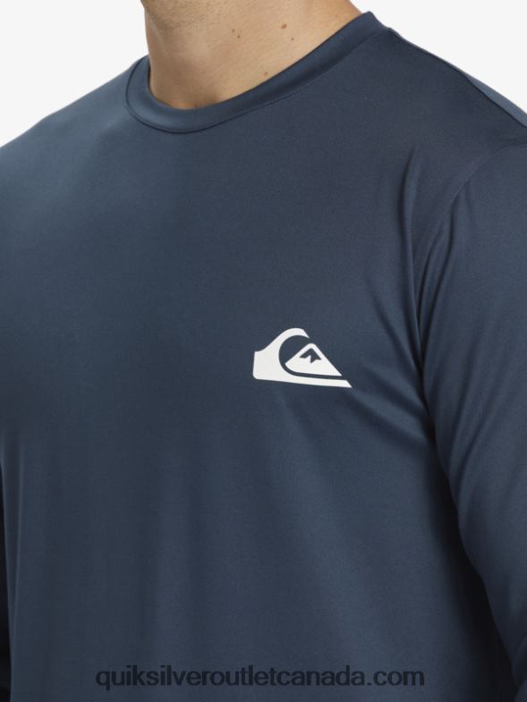 CA Quiksilver Men Omni Session Long Sleeve Upf 50 Surf T-Shirt midnight navy TX4R2405