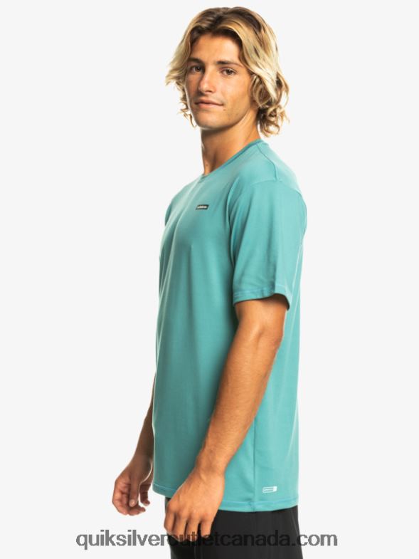 CA Quiksilver Men Omni Session UPF 50 Short Sleeve Surf Tee brittany blue TX4R2542