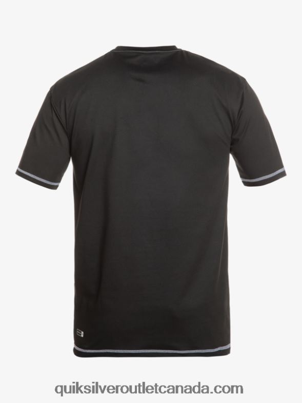 CA Quiksilver Men Saturn Surf Short Sleeve UPF 50 Surf T-Shirt black TX4R2587