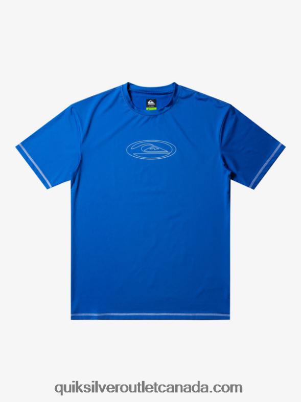 CA Quiksilver Men Saturn Surf Short Sleeve UPF 50 Surf T-Shirt turkish sea TX4R2588