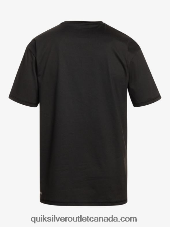 CA Quiksilver Men Solid Streak Short Sleeve UPF 50 Surf Tee black TX4R2882