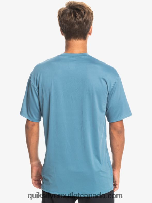 CA Quiksilver Men Solid Streak Short Sleeve UPF 50 Surf Tee provencial TX4R2891
