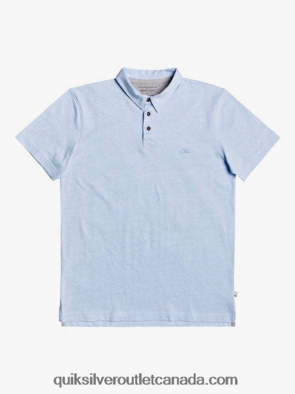 CA Quiksilver Men Everyday Sun Cruise Short Sleeve Polo Shirt airy blue TX4R21553