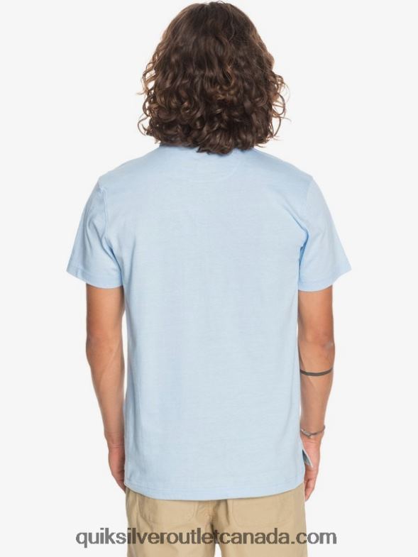 CA Quiksilver Men Everyday Sun Cruise Short Sleeve Polo Shirt airy blue TX4R21553