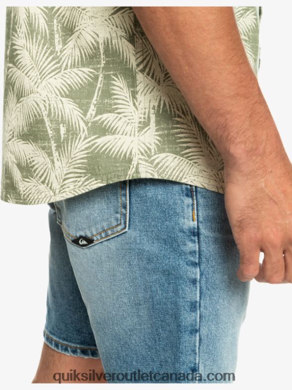 CA Quiksilver Men Fleeting Moment Short Sleeve Shirt four leaf fleeting moment TX4R2996