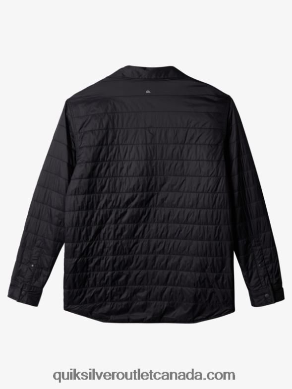 CA Quiksilver Men Free Climb Insulated Reversible Flannel Shirt phantom free climb TX4R21703