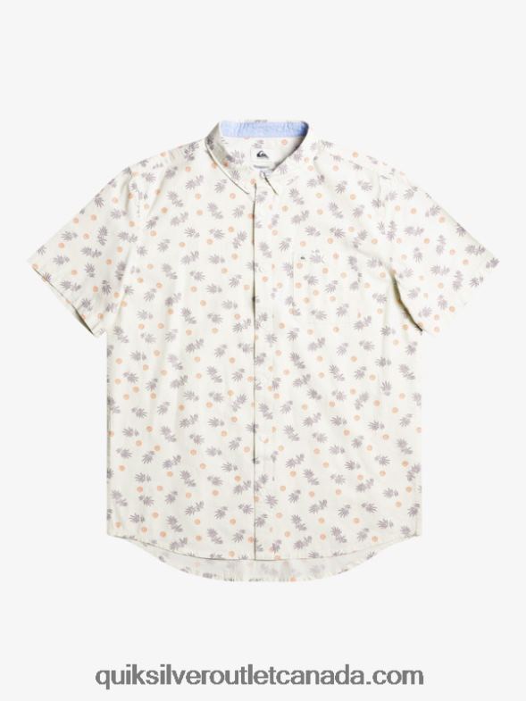CA Quiksilver Men From Ocean To Paradise Short Sleeve Shirt white from ocean TX4R21390