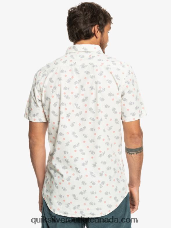 CA Quiksilver Men From Ocean To Paradise Short Sleeve Shirt white from ocean TX4R21390