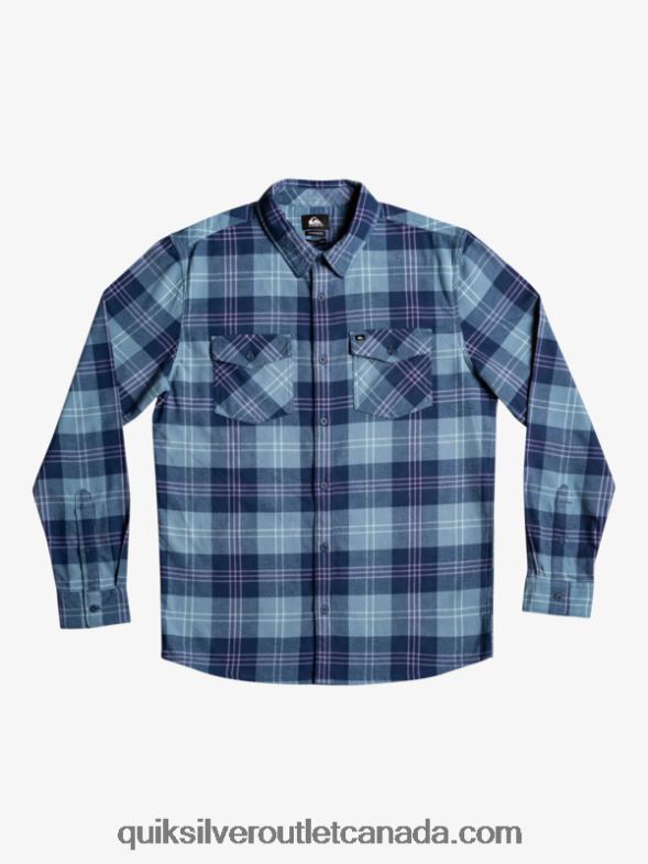 CA Quiksilver Men Harelaw Stretch Long Sleeve Shirt provencial blue harelaw TX4R21509